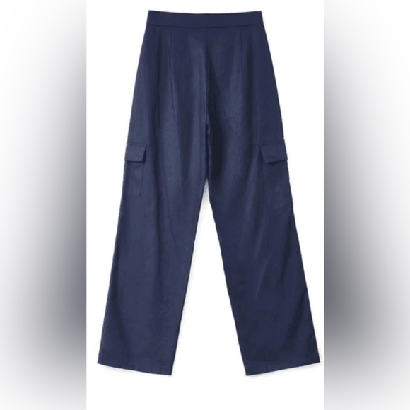 REFASHION THE FUTURE FOLD OVER WAIST Y2K STRAIGHT LEG PANTS.  New without tag. - Picture 7 of 15